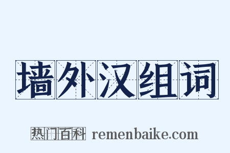 墙外汉组词是什么意思的图片